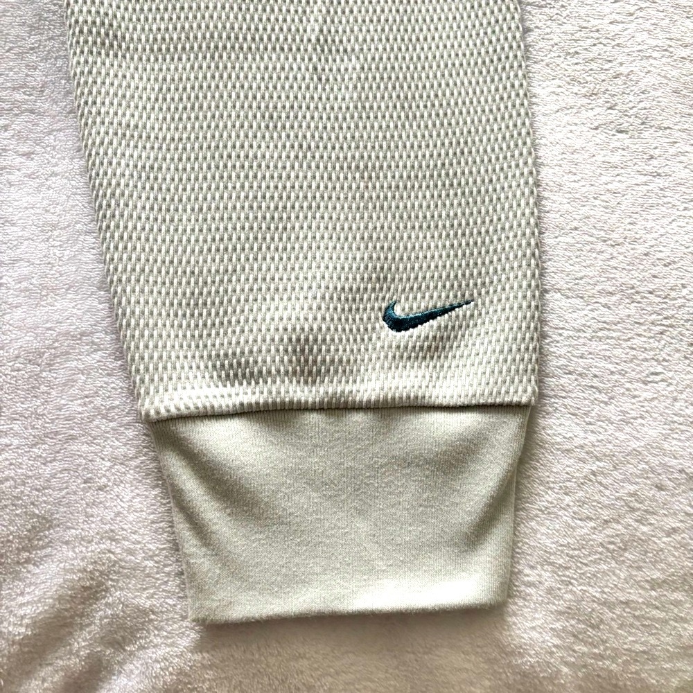 NIKE Slim Fit High Rise Full Length Light Sage Green Waffle Knit Jogger--NWT--L - Picture 6 of 16